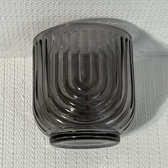 Gatsby ART DECO Set of 4 On The Rocks Smoky Gray Glasses Bar 11oz 325ml Apollo - Picture 6 of 13